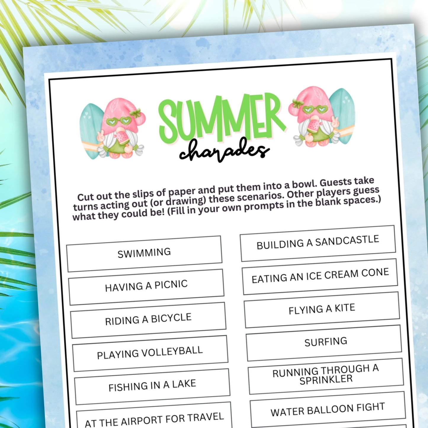 Summer Charades