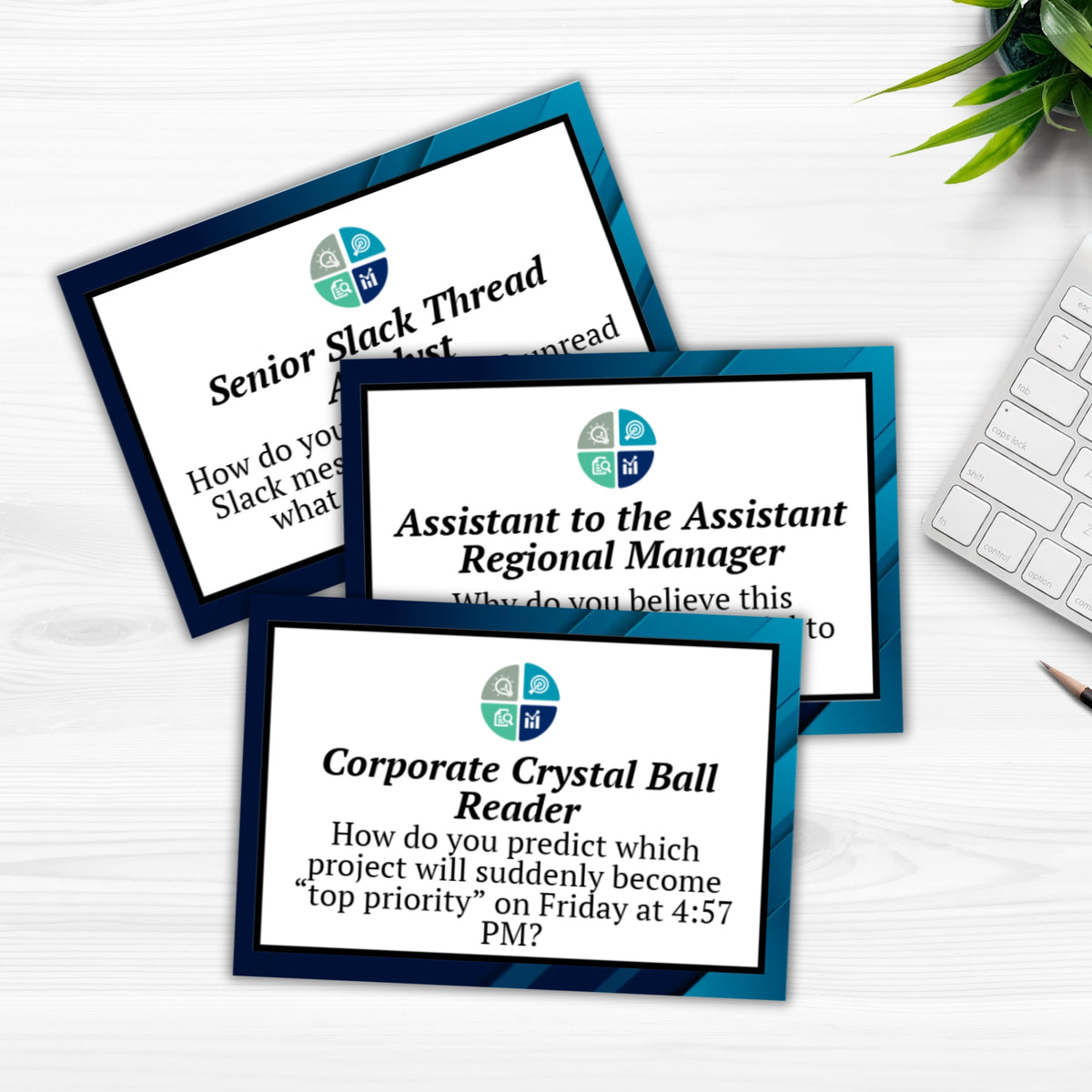 Office Interview Role Play (60 Cards) – Party Prints Press