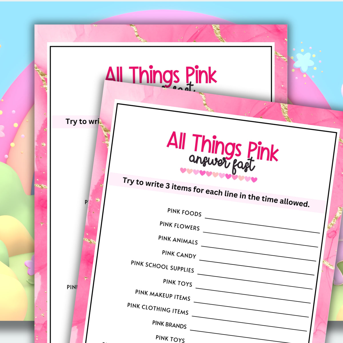 National Pink Day Answer Fast – Party Prints Press